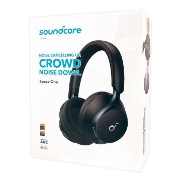 Anker ワイヤレスヘッドホン Soundcore Space One ブラック A3035011(Bluetooth対応)