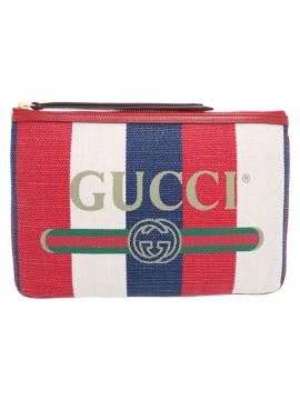 ☆GUCCI グッチ レトロ プリント クラッチバッグ/メンズ
