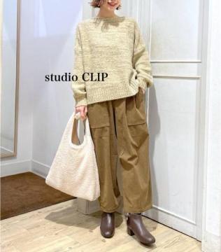 新品 studio CLIP★ミックスヤーントップス