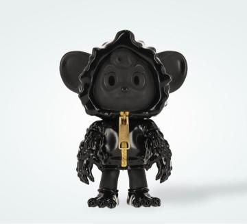 SEVESKIG \ Bitter Melon Monster Leo soft vinyl figure "BLACK"