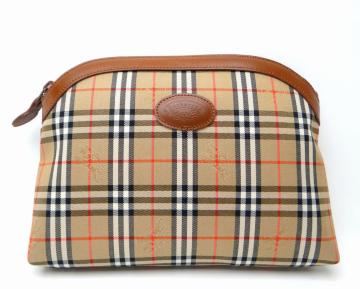 Burberrys �o�[�o���[ �m�o�`�F�b�N �Z�J���h�|�[�` �u���E���n��USED��