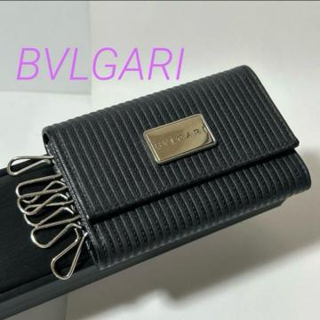 i BVLGARI uK ~Q L[P[X  PVC U[ ubN Vo[ Y fB[X