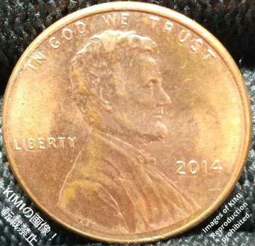 1Zgd 2014 AJO J[ 1yj[ ݕ 1 Cent Lincoln 1Penny coin