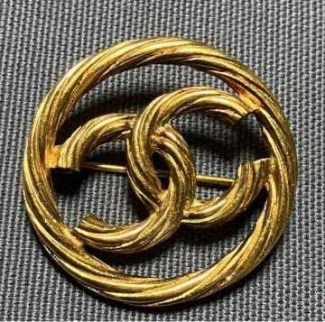 ���i CHANEL �V���l�� �R�R�}�[�N �u���[�` �T�[�N�� �S�[���h�J���[