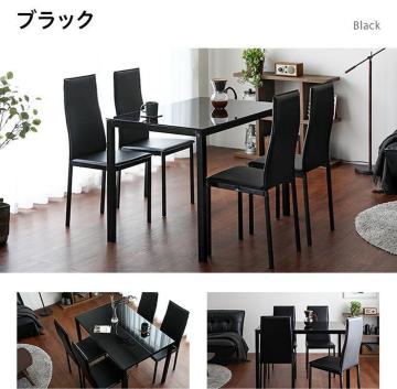 �_�C�j���O�e�[�u���Z�b�g �u���b�N 5�_�Z�b�g 4�l�|�� �K���X�e�[�u��