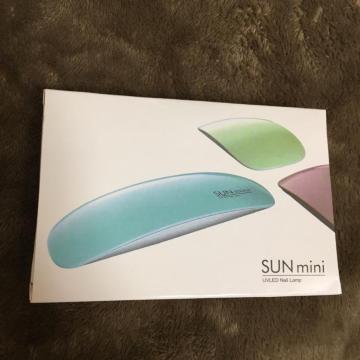 送込#新品#SUN mini コンパクト ジェルネイル LED/UVライト 6W ホワイト SUN ミニ