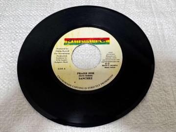 ���Q�G 7�C���` ���R�[�h SANCHEZ PRAISE HIM XTERMINATOR�� REGGAE VINYL 45s