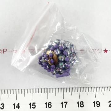 27*ハンドメイド♪ビーズクロシェ ボールチェーン付き 24