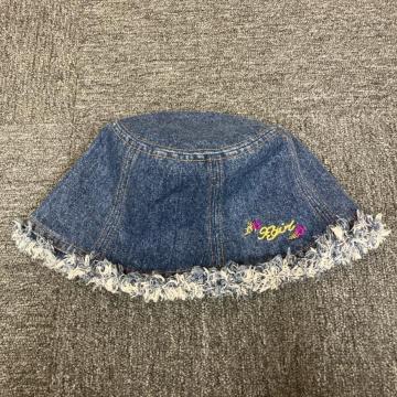 ���� X-girl �G�b�N�X�K�[�� RETRO DENIM BUCKET HAT