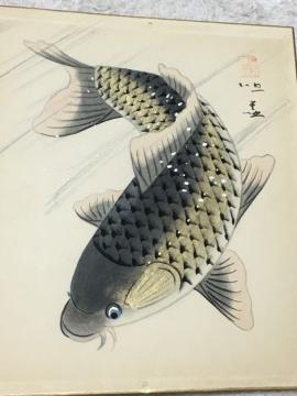 鯉の色紙