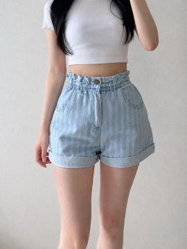 BILLABONG �r���{�� �X�g���C�v�� �n�C�E�G�X�g �V���[�g�p���c XS �u���[