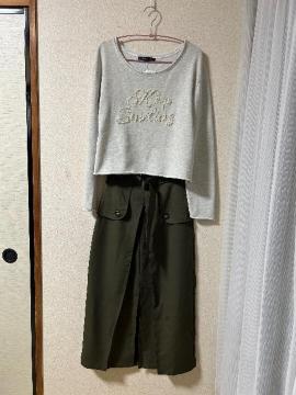 �V�i�^�O�t��as know as�p�[���łÂ郍�SPO & �I���[�u�f�I���[�u�O�X���b�g�X�J�[�g