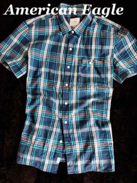 yAmerican EaglezAJC[O@Vintage }hXVc US-XL(XXL)Blue