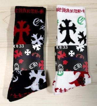 �񑫃Z�b�g CHROME HEARTS �N�����n�[�c ���� �C�� �\�b�N�X �����Y �� �� �z���C�g �u���b�N