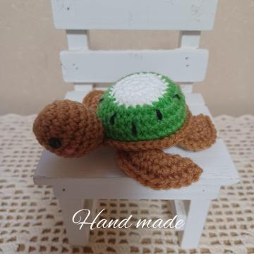 ☆Hand made☆  海ガメちゃんbabyΑ*キゥイVer.*あみぐるみ