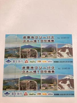 富士急ハイランド フリーパス 2枚