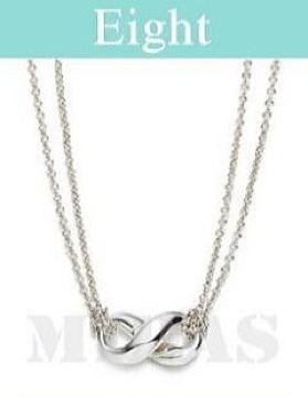 【プラチナ】2連エイトネックレス 箱付