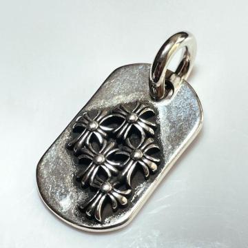 �y�y���_���g�z �~���^���[�N���X �h�b�O�^�O �V���o�[ silver�X�Q�T �������