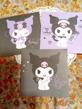 お裾分け☆クロミちゃんメモ3柄3枚☆