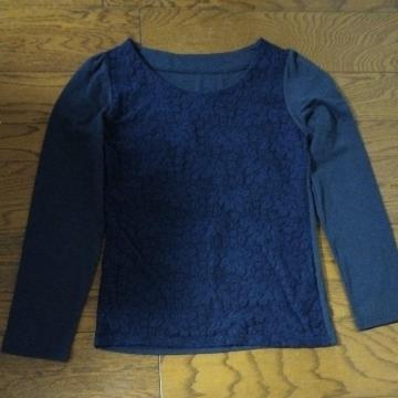 is scolar 前面レース ネイビー Mサイズ 美品