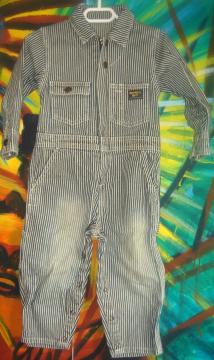 IVRV OshKosh fj qbR[ XgCv Jo[I[ Hickory Stripe Overalls