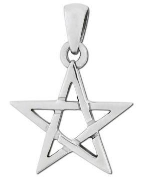 MM: Small Sterling Silver Pentacle Pend.