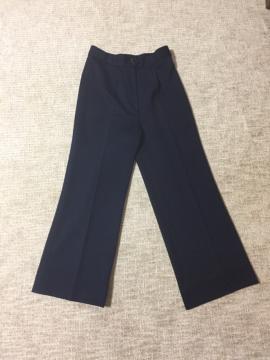680.新品☆ワイドスラックス☆紺/ネイビー☆サイズXL