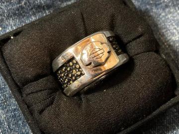 harley davidson �n�[���[�_�r�b�h�\���@�����O�@�w�ց@�V���o�[�@925 �G�C�v�@�X�e�B���O���C�@�����Y�@���f�B�[�X