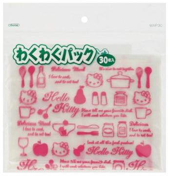 【キティ】可愛い♪ラッピング.菓子等 キッチンビニール袋 わくわくパック30枚