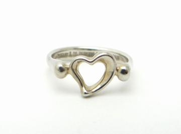 TIFFANY&CO. eBt@j[ I[vn[g O w SV925 11.5USEDyz