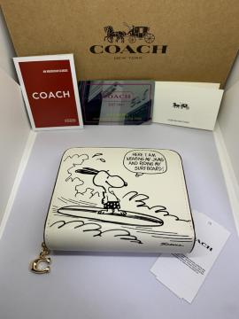 COACH コーチ CCB823  スヌーピープリントコーチ X ピーナッツコラボ エッセンシャル ビルフォールド ウォレット
