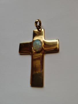 18K �y���_���g�g�b�v�@�N���X�@�I�p�[���@20.9g