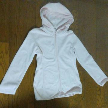 UNIQLO ピンク フリース パーカー 美品 Mサイズ
