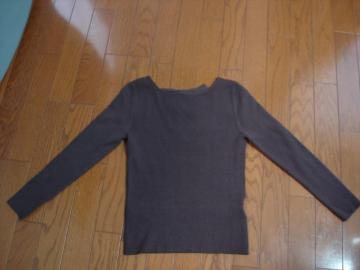 ★アプワイザーリッシェ バックデザインリブ編みニット★着用2・3度!セットアップにも