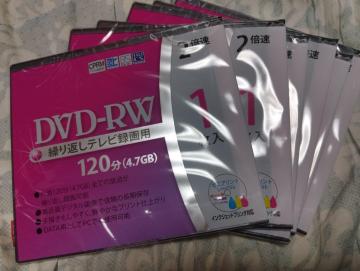 �����g�p��DVD-RW 6���Z�b�g���J��+1���J���ςݖ��g�p�t��