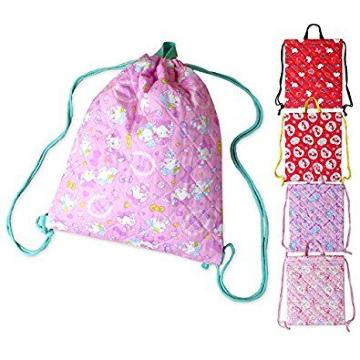 【キティ】可愛い♪体操服.小物!2way 持ち手 キルトナップサック 巾着袋 バッグ