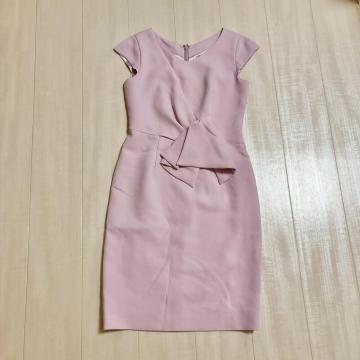 ◆JUSGLITTY/ジャスグリッティー◆リボン付きミニワンピース★ピンク1*フィーマルコーデ美品