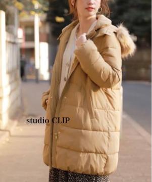 studio CLIP �X�^�W�I�N���b�v ���ȃR�[�g�@�t�[�h���E��