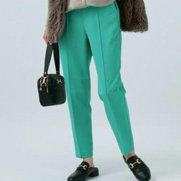 ◆BAYFLOW/ベイフロー◆カラーストレッチテーパードパンツ★グリーンS*カジュアルコーデ美品♪