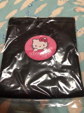 新品未開封★キティ★フカフカ巾着袋★黒