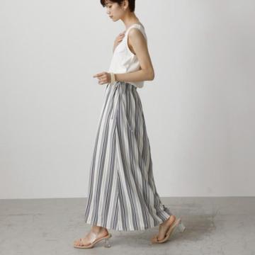 ◆AZUL by moussy/アズール◆グロッシークールワンピース★ホワイトM*秋コーデ美品♪