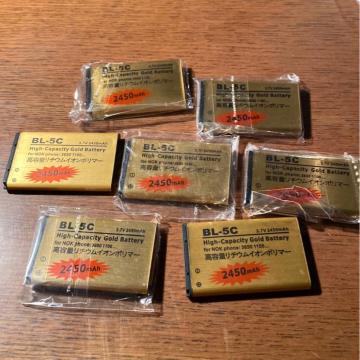 BL-5C �o�b�e���[ 3.7V 2450mAh 7�Z�b�g�@�{�[�d��@�R�l�N�^�t��