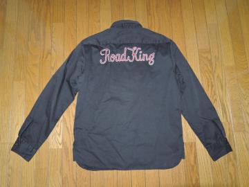 RADIALL ���f�B�A�� ���[�N�V���c M �� �w���S LOGO �����V���c �h�J �`�F�[���X�e�b�` WORK SHIRTS