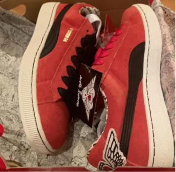 PUMA BOURNE SUEDE SKATE RED 29cm XG[h v[} SCOTT