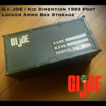 激レア!! G.I. JOE GI ジョー ヴィンテージ アンモボックス風 ストレージボックス BOX 弾薬箱 1993年製造