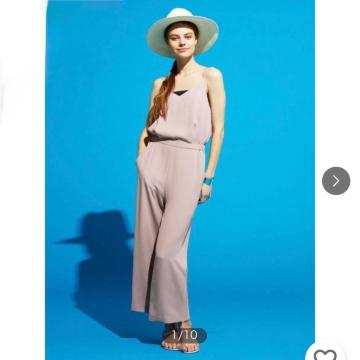 ◆UNIQLO/ユニクロ◆キャミソールサロペット★ピンクベージュS*オールインワン♪美品