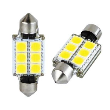 500207 R.A.C LED K5W T10x41 12V10W �L�����Z���[���� �����F�z���C�g 2����