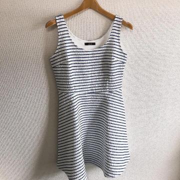 ◆rienda/リエンダ◆ボーダーミニワンピース★ホワイト×ブルーM*美品♪リゾートコーデ