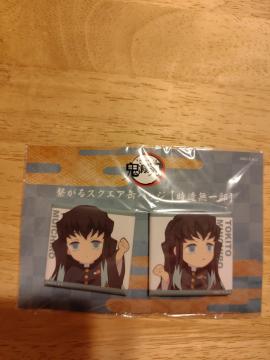鬼滅の刃★繋がるスクエア缶バッジ 時透 無一郎