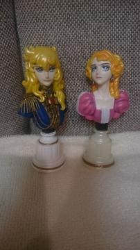 開封 中古 ベルサイユのばら 彫像 胸像 オスカル&マリー 2体セット